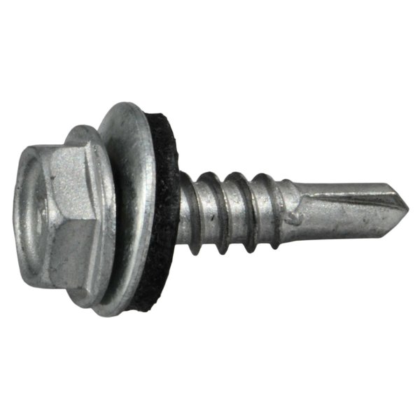 Midwest Fastener Self-Drilling Screw, #10 x 3/4 in, Silver Ruspert Steel Hex Head Hex Drive, 100 PK 53815
